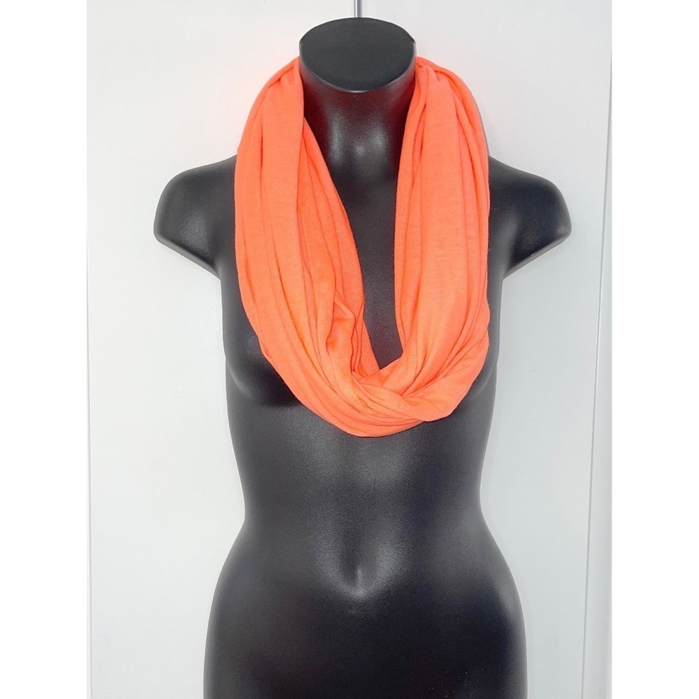 Orange infinity scarf
